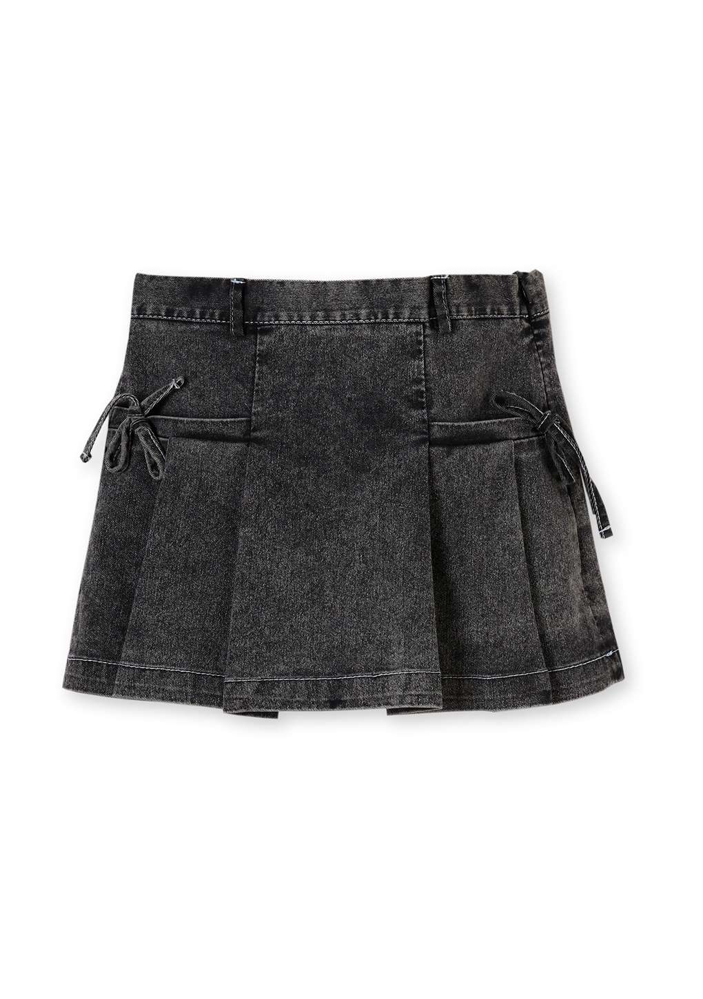 Patique Kız Çocuk Etek Siyah Denim Fermuarlı