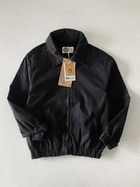 Rg Erkek Çocuk Fermuarlı Çocuk Kot Ceket Siyah