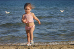 Sand Mother Kız Çocuk Bikini Takım Lilac Blossoms UV Korumalı Fırfırlı