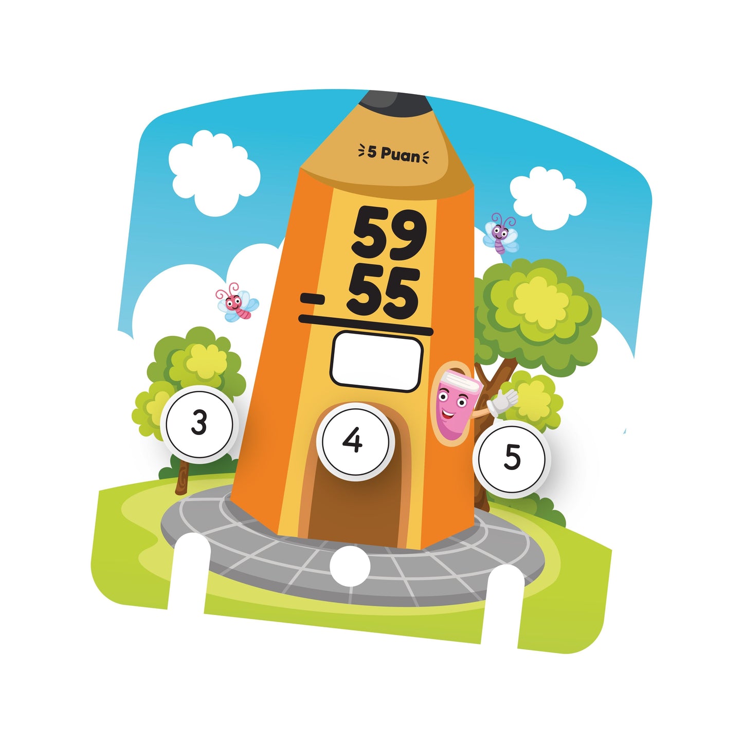 Yükselen Zeka Toplama Çıkarma Öğreten Oyuncak