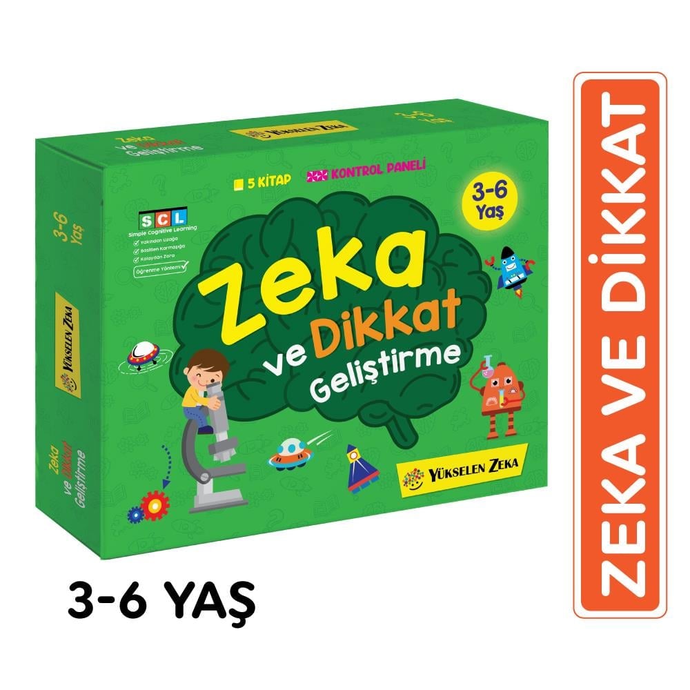 Yükselen Zeka Zeka ve Dikkat Geliştirme Seti 3-6 Yaş