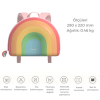 Zoy Zoii Sırt Çantası Sugar Heart Rainbow Brown Dream Serisi