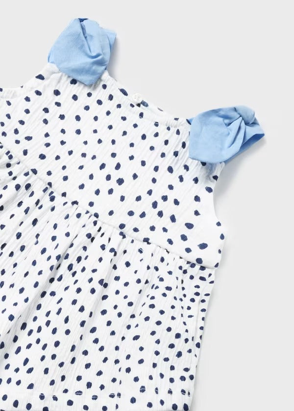 Mayoral Kız Bebek Bluz Şort Takım Mavi