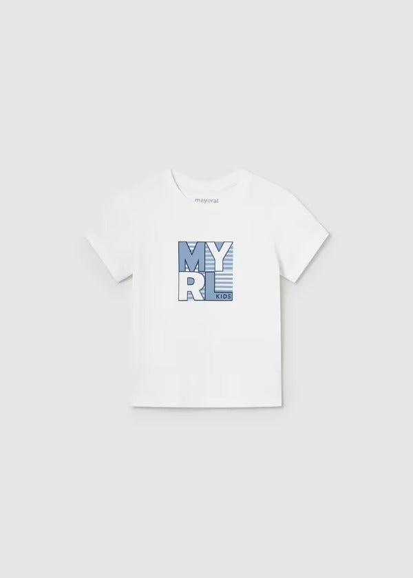 Mayoral Erkek Bebek Basic Kısa Kol T-shirt Beyaz