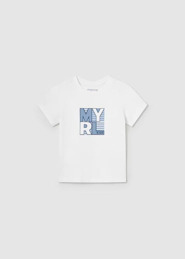 Mayoral Erkek Bebek Basic Kısa Kol T-shirt Beyaz