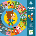 Djeco Yuvarlak Puzzle 24 Parça Bir Gün