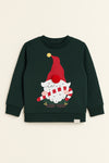 Katia & Bony Yetişkin Santa Claus Yılbaşı Temalı Sweatshirt Yeşil