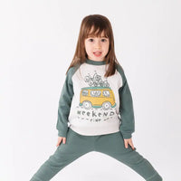 Little Yucca Grow Reglan Sweatshirt Derin Yeşil