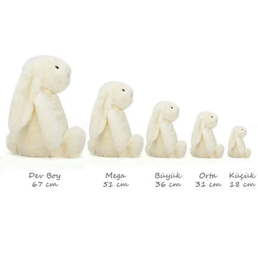 Jellycat Bashful Bej Tavşan Büyük Boy 36 cm