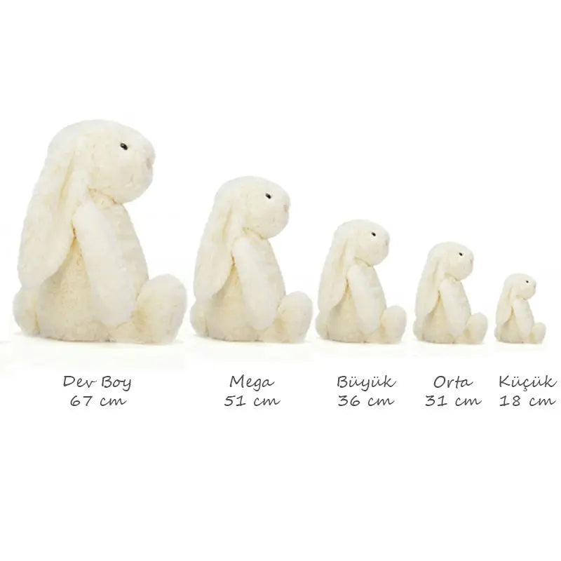 Jellycat Bashful Mavi Tavşan Orta Boy 31 cm