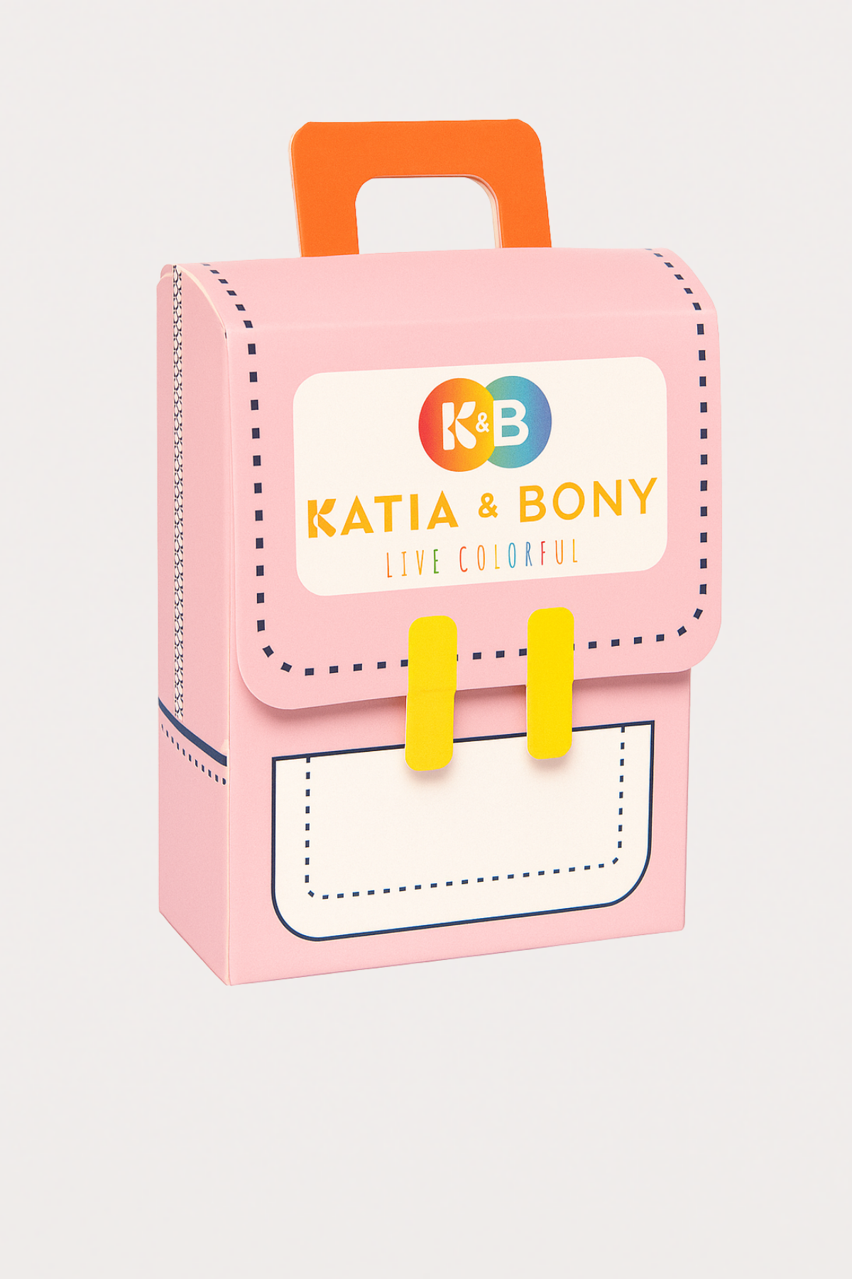 Katia & Bony Kız Çocuk Ekose Desenli 2'li Kutulu Soket Çorap Gri/Beyaz