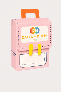 Katia & Bony Kız Çocuk Ekose Desenli 2'li Kutulu Soket Çorap Gri/Beyaz