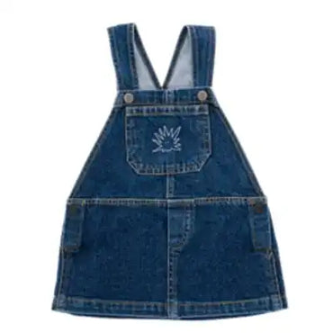 Little Yucca Denim Elbise Pinafore İndigo