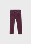 Mayoral Pantolon Mayoral Slim Fit Fitilli Kadife Pantolon Bordo