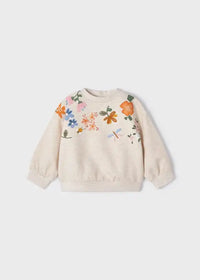 Mayoral Kız Bebek Sweatshirt Krem