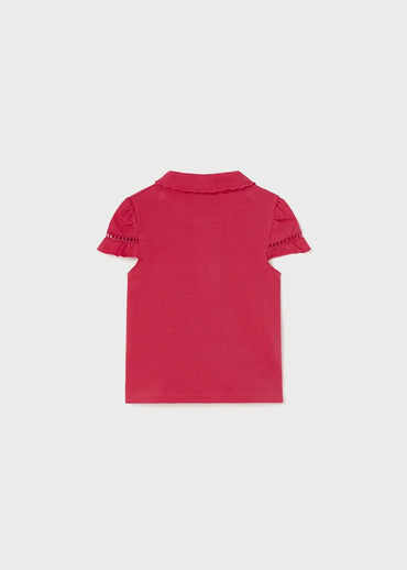 Mayoral Kız Bebek Polo Yaka Tshirt Pembe