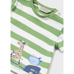 Mayoral Erkek Bebek Kısa Kol T-shirt Şort Takım Yeşil