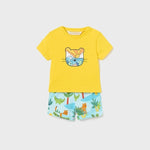 Mayoral Erkek Bebek T-Shirt Şort Takım Sarı