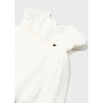 Mayoral Kız Bebek Elbise Tül Balon Kol Beyaz