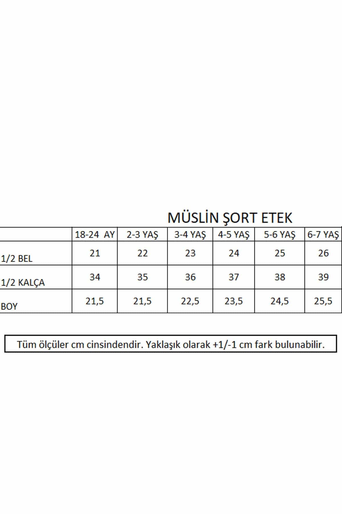 Miela Kids Etek Miela Kids Müslin Şort Etek Melon