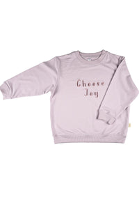 Miela Kids Sweatshirt 3-6 Ay Miela Kids Sweatshirt Choose Joy Lila