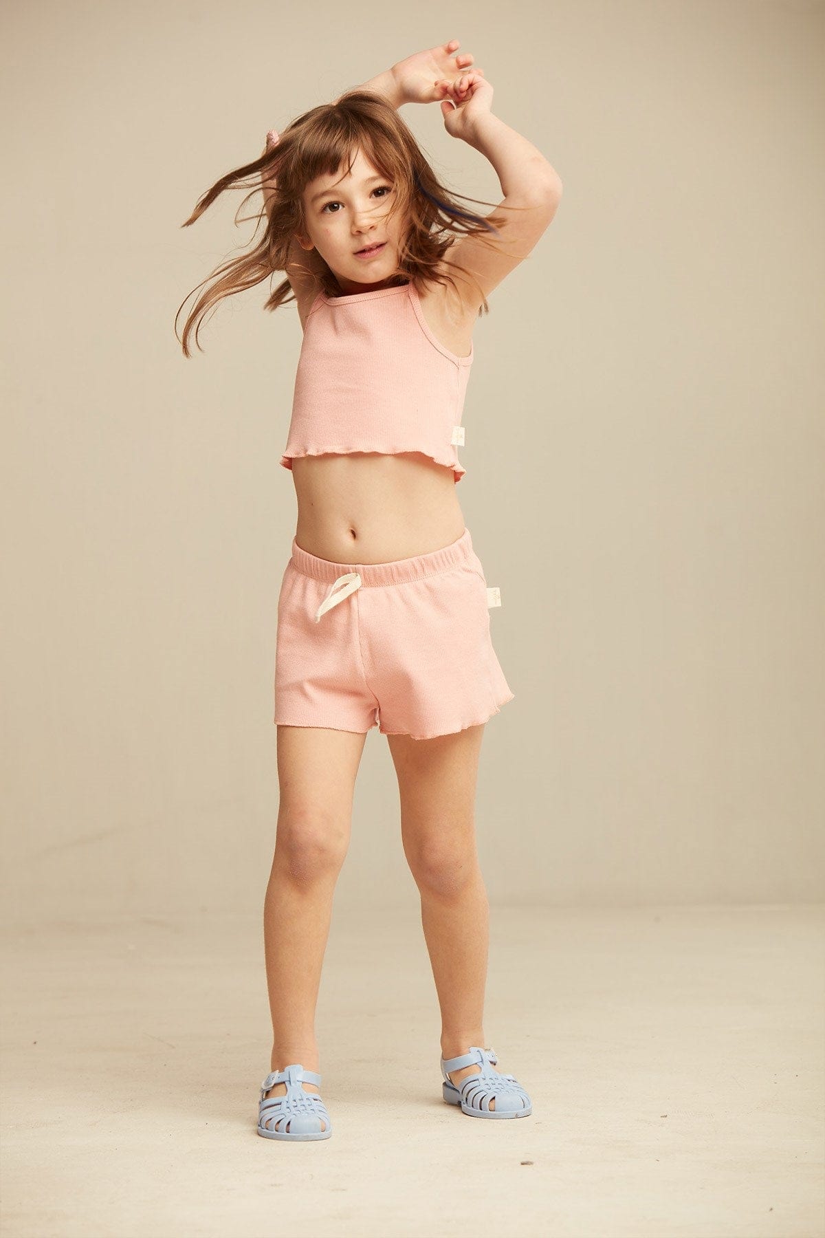 Miela Kids Takım 1-2 Yaş Miela Kids Crop Takım Hello Summer! Pembe