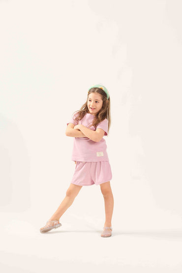 Miela Kids Takım 1-2 Yaş Miela Kids Retro Fitilli Takım Lila