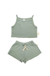 Miela Kids Takım Miela Kids Crop Takım Hello Summer! Mint