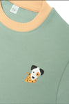 Miela Kids Kontrast Detaylı Sweatshirt Mint