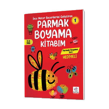 Yükselen Zeka İnce Motor Becerilerini Geliştiren Parmak Boyama Kitabım Serisi (3-6 Yaş)