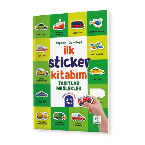 Yükselen Zeka Eğitici Oyuncak Yükselen Zeka Yapıştır-Çiz-Boya İlk Sticker Kitabım 2-4 Yaş