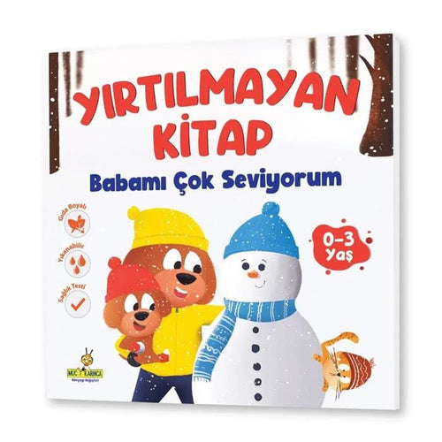 Yükselen Zeka Eğitici Oyuncak Yükselen Zeka Yırtılmayan Kitap Serisi (Çiğnenebilir, Yıkanabilir, Yırtılmaz, Gıda Boyalı) - Ceviz